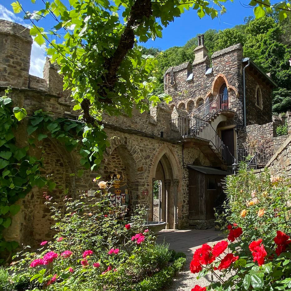 Turmzimmer Außenansicht Burg Rheinstein