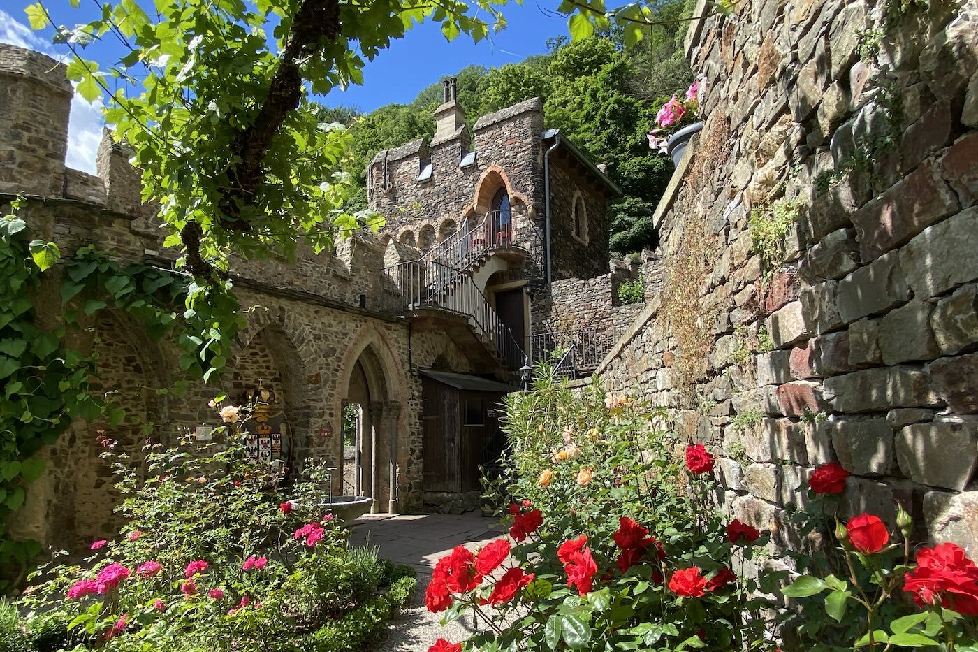 Turmzimmer Außenansicht Burg Rheinstein